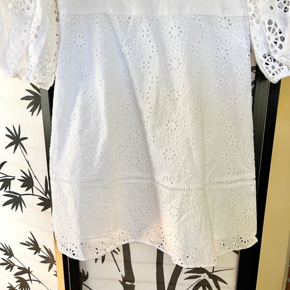 Banana Republic Eyelet Puff Sleeve Dress - Picture 9 of 10